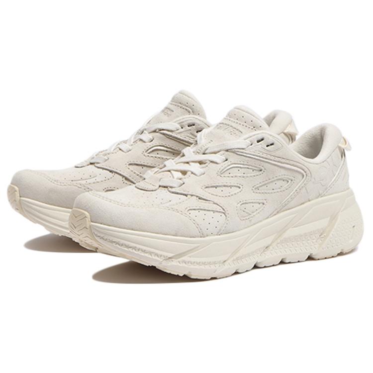 Ny HOKA ONE ONE Clifton L Semsket skinn Eggnog Unisex 1122571-EEGG