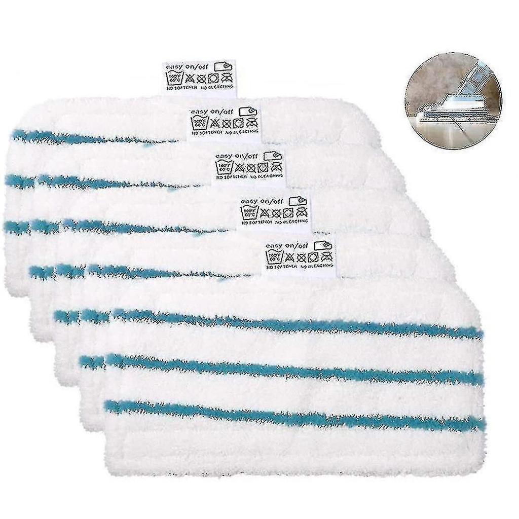 5 Pcs Washable Microfiber Pad For Black & Decker Steam Mop - RiRi