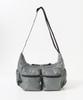 Sunny Label Women's Grosgrain 2-Pocket Shoulder Bag, LAA6-2AJ002, Gray