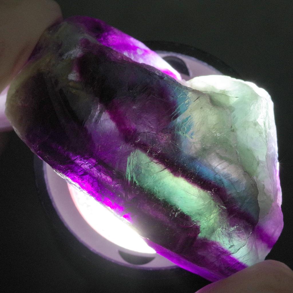 stone Natural mineral fluorite crystal rough 58x41x36mm [N2 Natural] / (11 "one-of-a-kind" stone approx. 129g, Origin China)