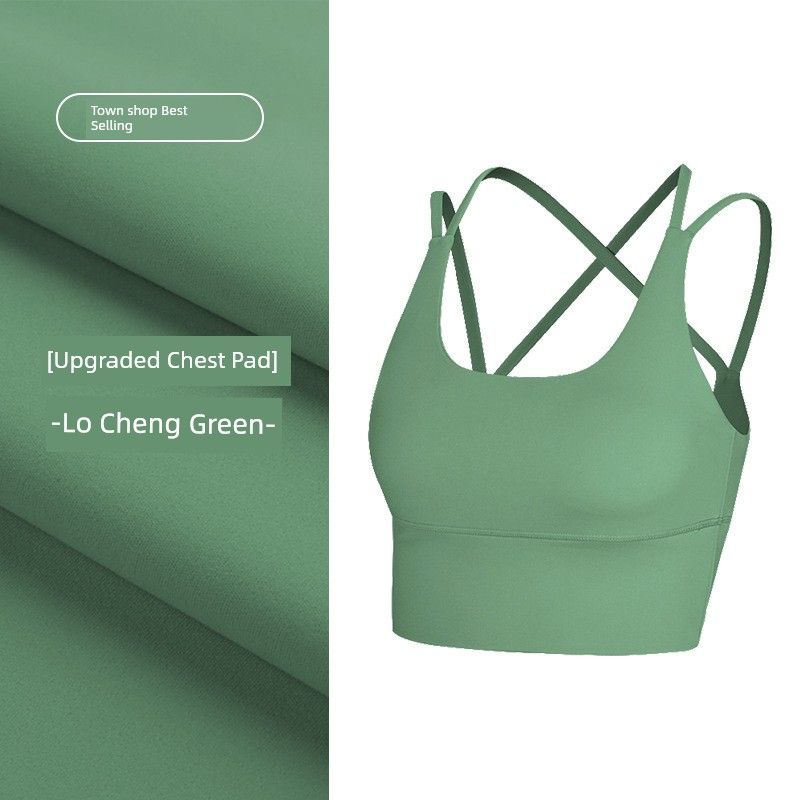 Export Soft Glutinous Yoga Straps Fitness Beauty Back Yoga Vest Sports Intimates Bubble Wrap Running Cover Supernumerary Breast Tops Women