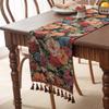 1Pcs Cotton Linen Table Runner 30x120cm 30x140cm Farmhouse Rustic Table Cloth with Tassel Rural Decor Tablecloth