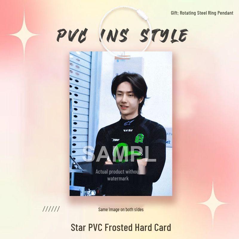 Wang Yibo Star Card Idol PVC Pendant for Ita Bag Decoration