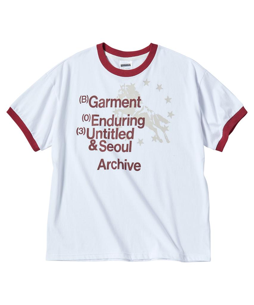 Eontaiteulseoul Archive Unicorn Ringer Crop Short Sleeve White