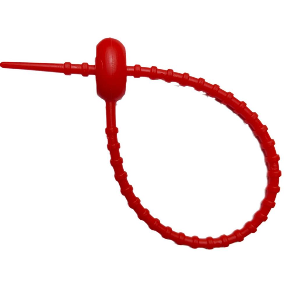 220mm Colorful Silicone Cable Tie Keychain & Wire Organizer