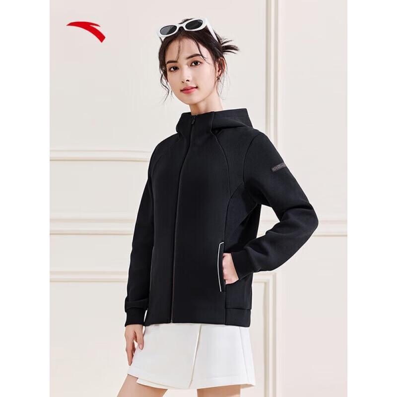 Anta Women s Easy Care Hooded Knit Sports Jacket L