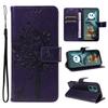 For Motorola Moto G05 4G Phone Case with Stand Cat Tree Pattern Leather Wallet Mobile Cover