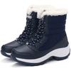 Boots Heels Winter Boots Women Lightweight Snow Boots Fur Combat Platform Botas Mujer Ankle Footwear Short Winter Shoes Woman