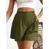 Summer Shorts For Women Casual High Waist Wide Leg Shorts