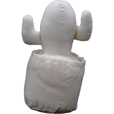 Duk i lerret Kaktus Doble Armer Medium 17,5 x 8,5 x 8,5 cm (Passer til skriving, farget papir, gaver, kunstverksteder, presanger, god bedring-ønsker,