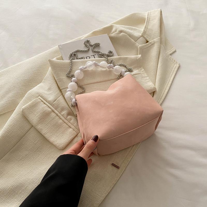 Trendy Urban Chic Chain Small Bag For Women 2024 Spring New Pearl Handbag