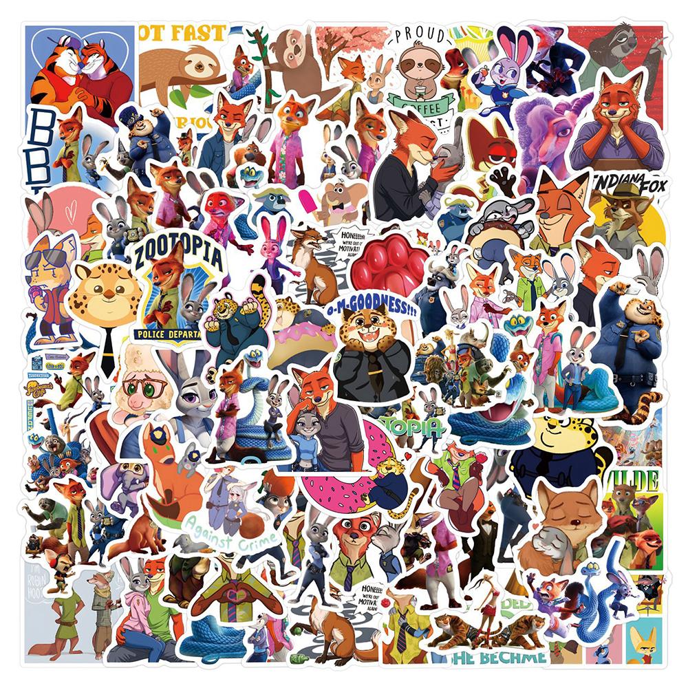 10/30/50/120pcs Zootopia 2 Stickers Cute Anime Decals DIY Motorcycle Luggage Laptop Funny Waterproof Graffiti Sticker Toy