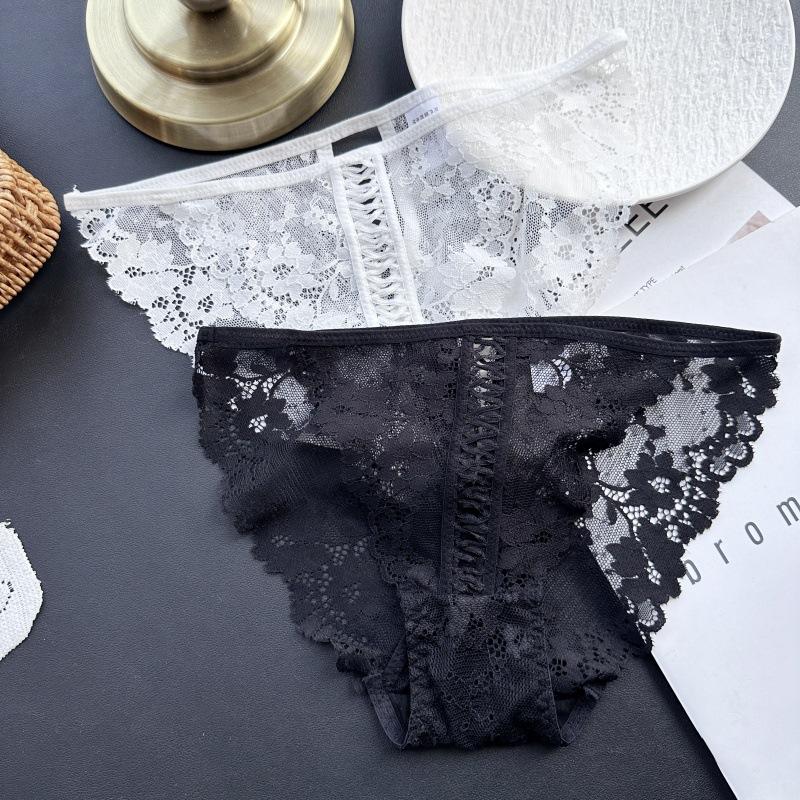 Ladies Spring and Summer Sexy Lace Trousers High Split Split Underwear