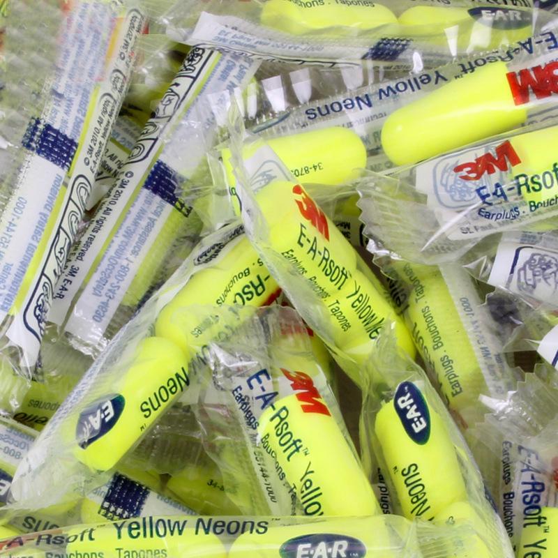 3M Noise-Reducing Foam Earplugs for Study, Sleep, Snoring, Airplane, and Industrial Use