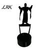 Black Cat Candle Stand Halloween Shadow Holder, Funny Pumpkin Ghost Bat Reaper Candlestick Decoration, Projection Metal Tea Light Stand, Vintage Scary