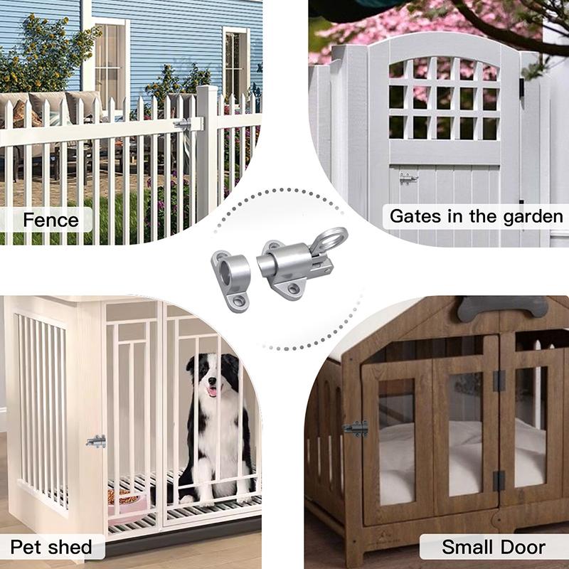 1Pcs Airplane Rebound Pin Door Bolt Latch Automatic Door Spring Bounce Lock Security Pull Ring Anti-Theft Self Closing Latch