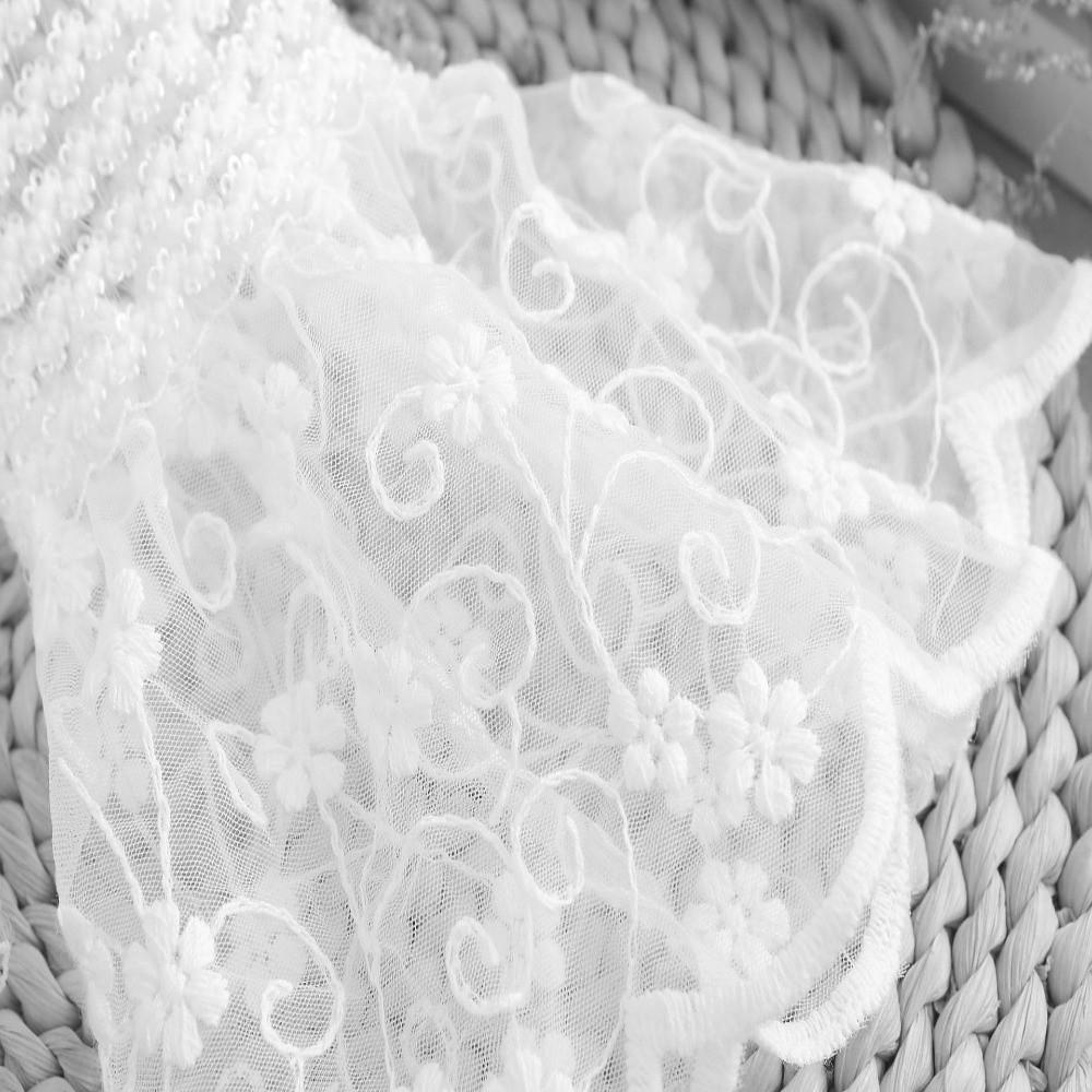 1 Pair Lace Material Lace Cuffs White Color Ruffled Wristband Detachable Cuffs Photoshoot