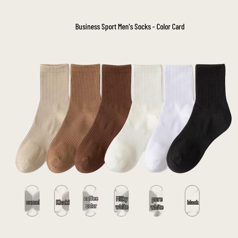 

Мужские спортивные носки до середины икры, устойчивые к запаху, дышащие - Влагоотводящие, антибактериальные, для всесезонного использования Coffee 1 pair