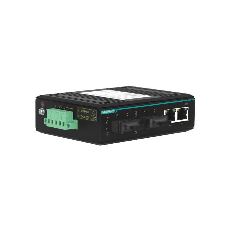 Maiwei 4-Port 100M Industrial Fiber Optic Ethernet Switch