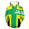 Felpa con Cappuccio Bandiera Giamaica da Uomo Cool Streetwear Maniche Lunghe Felpa con Cappuccio Coulisse Pullover Primaverile Cappotto Autunnale
