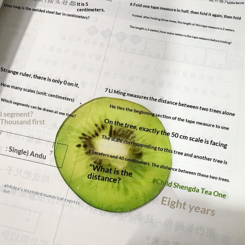 Reading Bookmark Simulation Fruit Bookmark Desktop Decor Bookmark Eye-Catching For Birthday Gift Stationery Collection[S13]