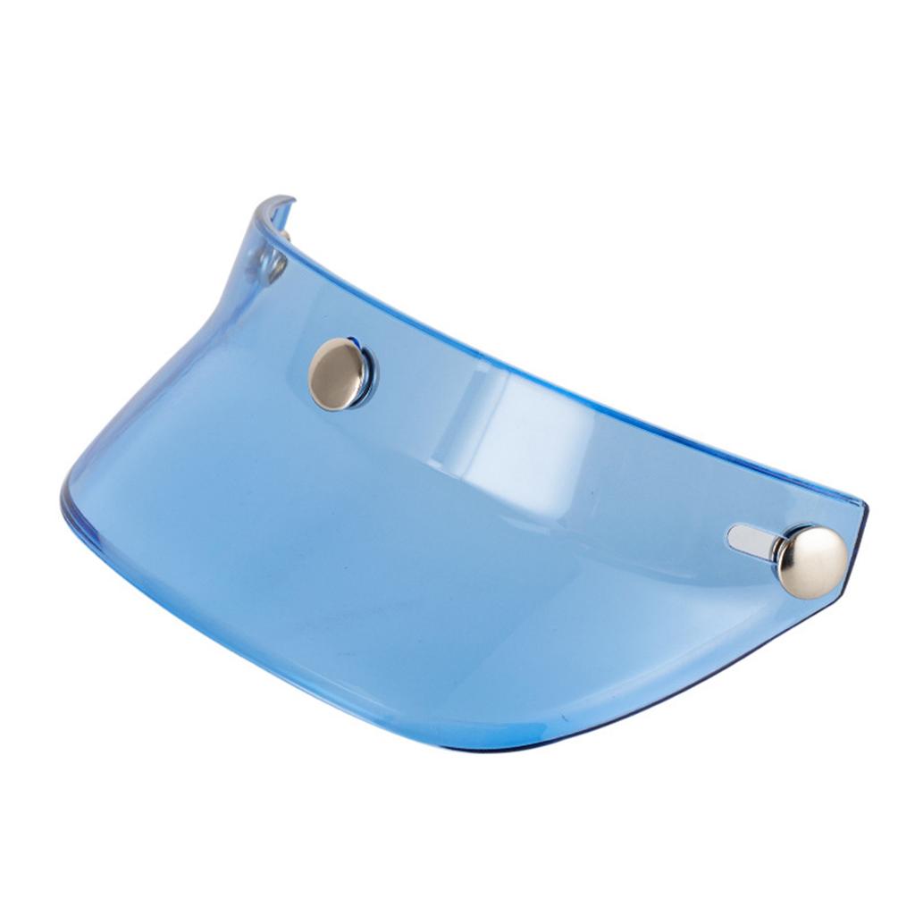 Motorcycle Helmet Sun Shade Protector 3 Snap-Button Retro Open Face Flip Up Down Shield Visor Modified Parts