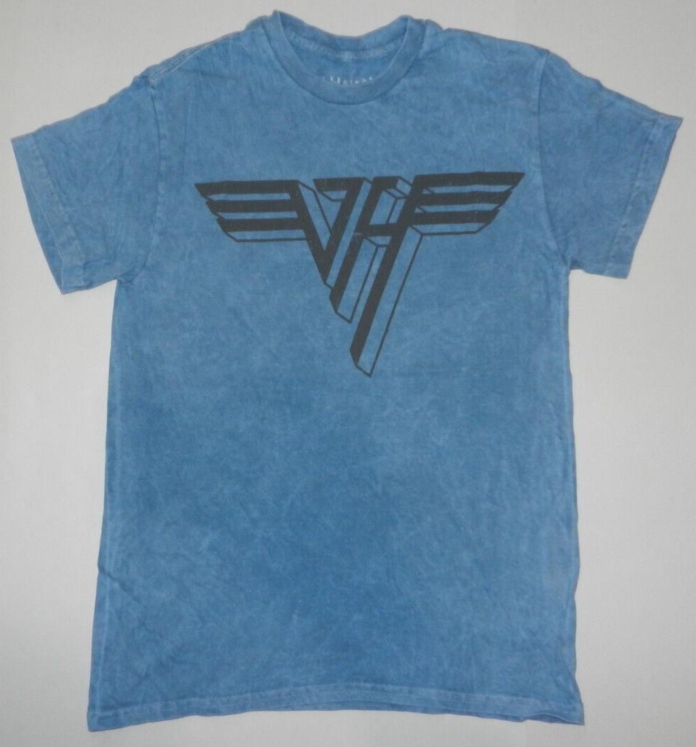 26 Van Halen Rock Tour Of The World 1984 Blue Graphic Tee Shirt New Unisex T-Shirt XXXXL