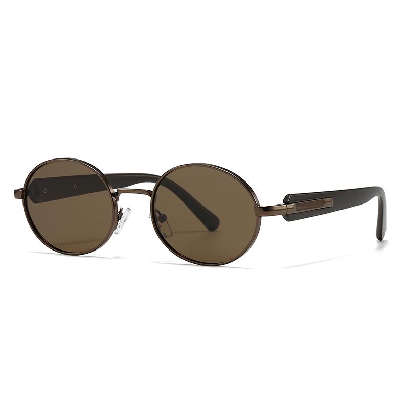 Trendy Retro Round Sunglasses for Men Women Cross Border European American Ins Style Street Photography Modern Charm