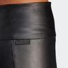 adidas Essentials High Waist Faux Leather Tight Fit Leggings Women Black IB4543