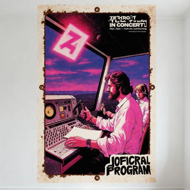 

Jethro Tull Concert Vintage Metal Tin Sign Retro Music Poster for Bar Pub Home Cafe Wall Decor 8x12 Inch 20x30cm（7.8x11.8inch）