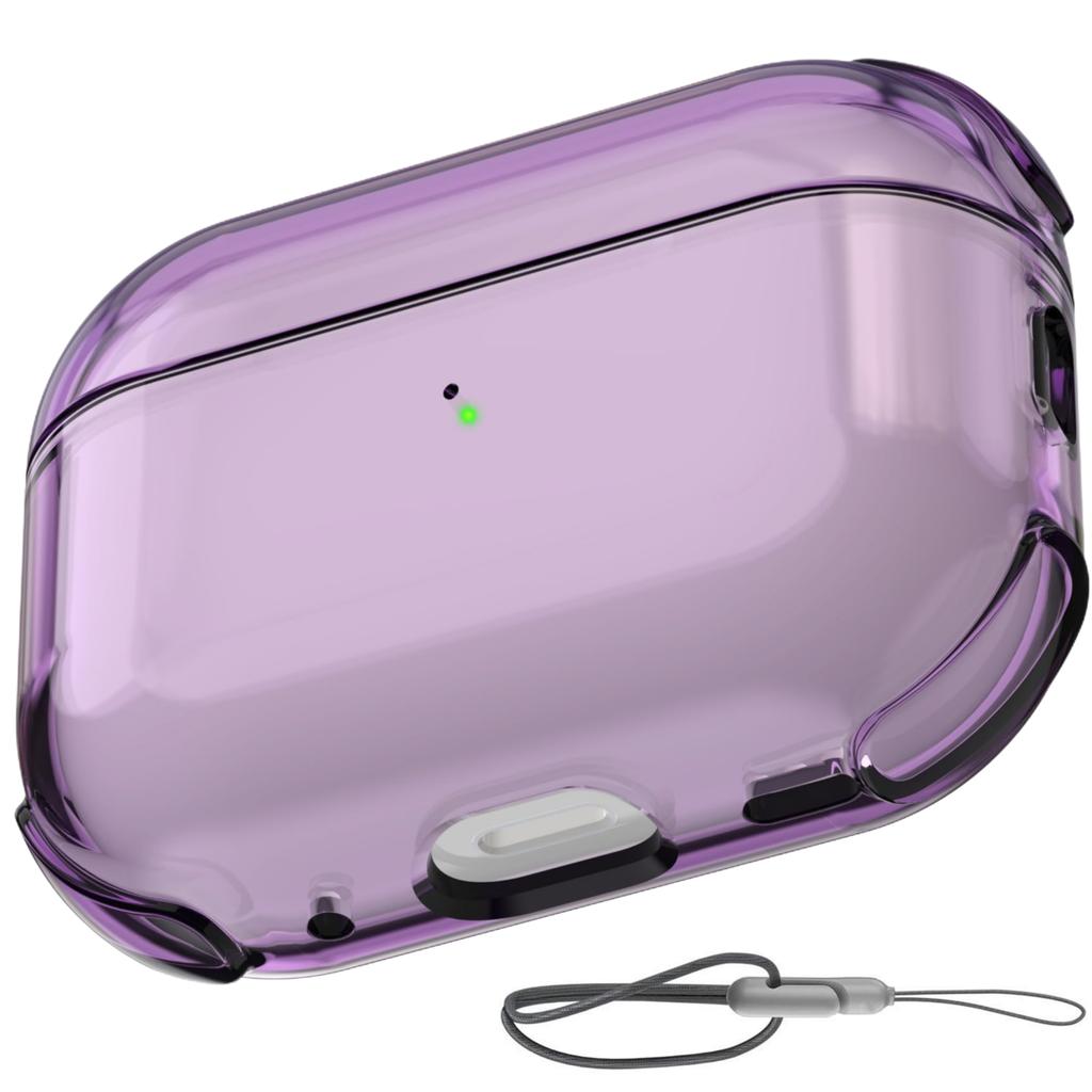 (Clear) for AirPods Pro 3 Earphone Case Clear Cover with Lanyard Soft Transparent Protective Case For AirPods Pro 3rd Generation
