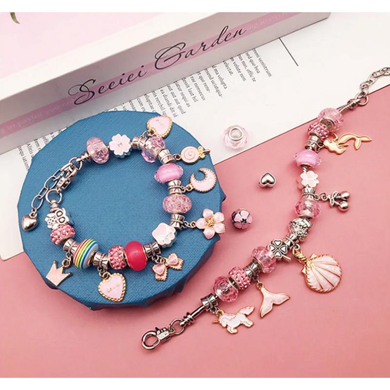 Jewelry Making Kit Bracelets Beads Charms Pendants Gift