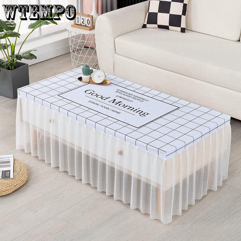 

Скатерть кружевная прямоугольная бытовая пылезащитная крышка для ТВ-шкафа, ткань для полотенец, полная упаковка, тканевый чехол для журнального столика, провисающий 40 см