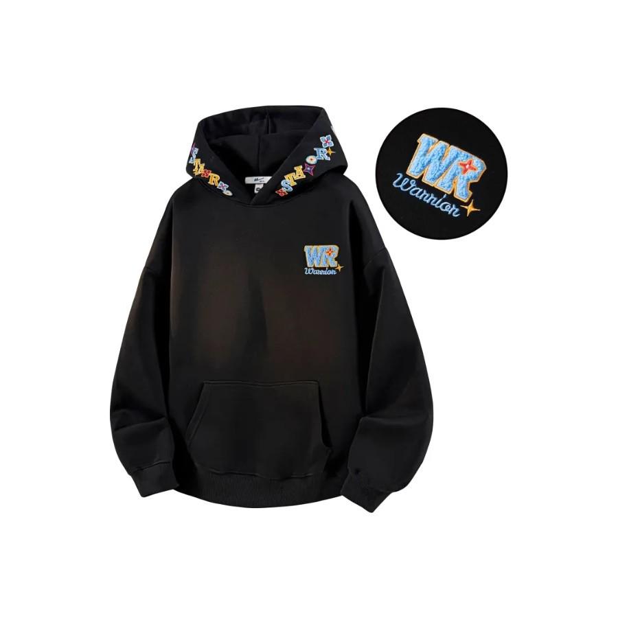 

Trendy WR Embroidered Hooded Sweatshirt - Unisex Heavyweight Fashion for Autumn/Winter XXL