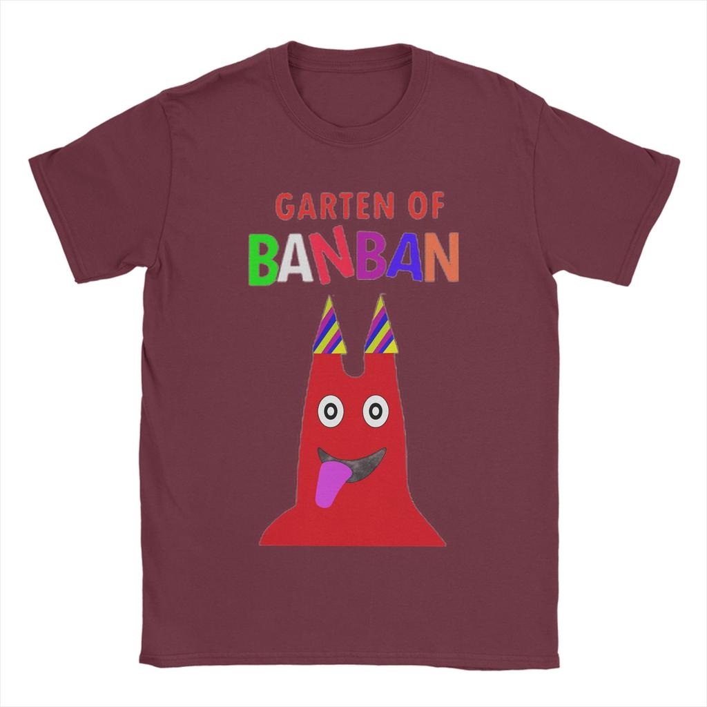 Garten of Banban Friends Characters T Shirts for Unisex Cotton Unique TShirts Round Collar  Tees Short Sleeve Tops Gift Idea