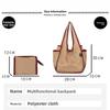 Large Capacity Lady Tote Bag Foldable Thickening Shopping Bag Lightweight Handbag Double-layer Shoulder Bag for Women