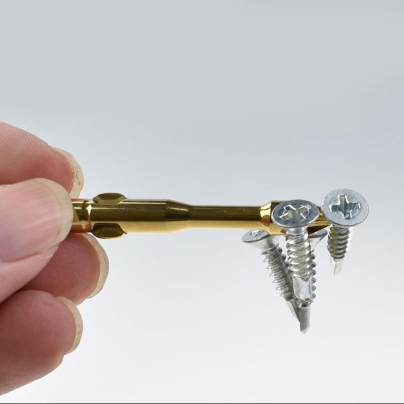 10Pcs 5mm/6mm Impact Screwdriver Bit Antislip Crossing Head Strong Magnetic Electric Drill Screwdriver Attachment Part