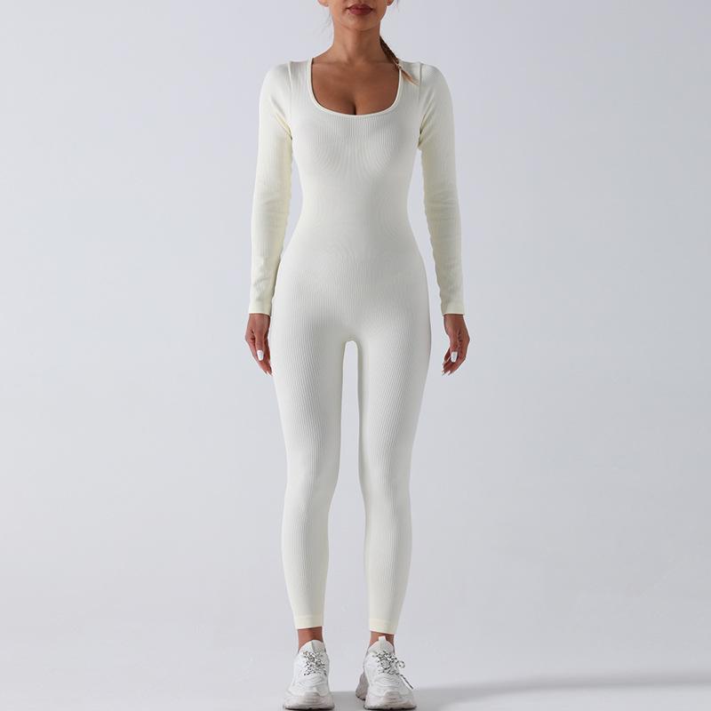 Clearance Is Non-refundable, Seamless One-piece Yoga Clothes, Integrated Sports Training, Fitness Clothes, High Elastic Belly and Shapewear.