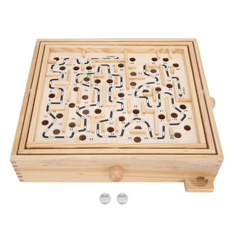 Cognitive Training Bead Maze Toy Labyrinths Puzzle Game For Children Space Training and Fine Motor Skill Development