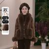 JIANHU 2025 Winter Women's 90% White Goose Down Jacket with Fox Fur Collar