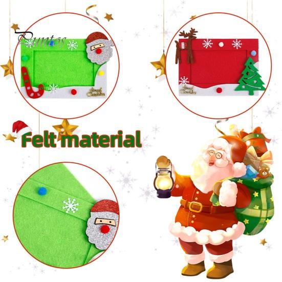1 Set Bilderrahmen, auffällige Weihnachtsbäume, Weihnachtsmann-Dekoration, Weihnachtsbilderrahmen für Feiertage, Festlichkeiten