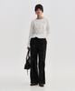 Kimjisu Pinched Long Sleeve Top _ White