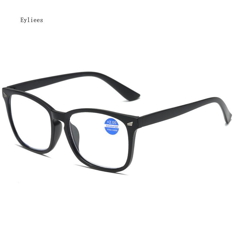 Fashion Square Full Frame Reading Glasses Lady Daily Commuter Hyperopia Eyeglasses Protect Eyes Anti Blue Light Men Eyewear