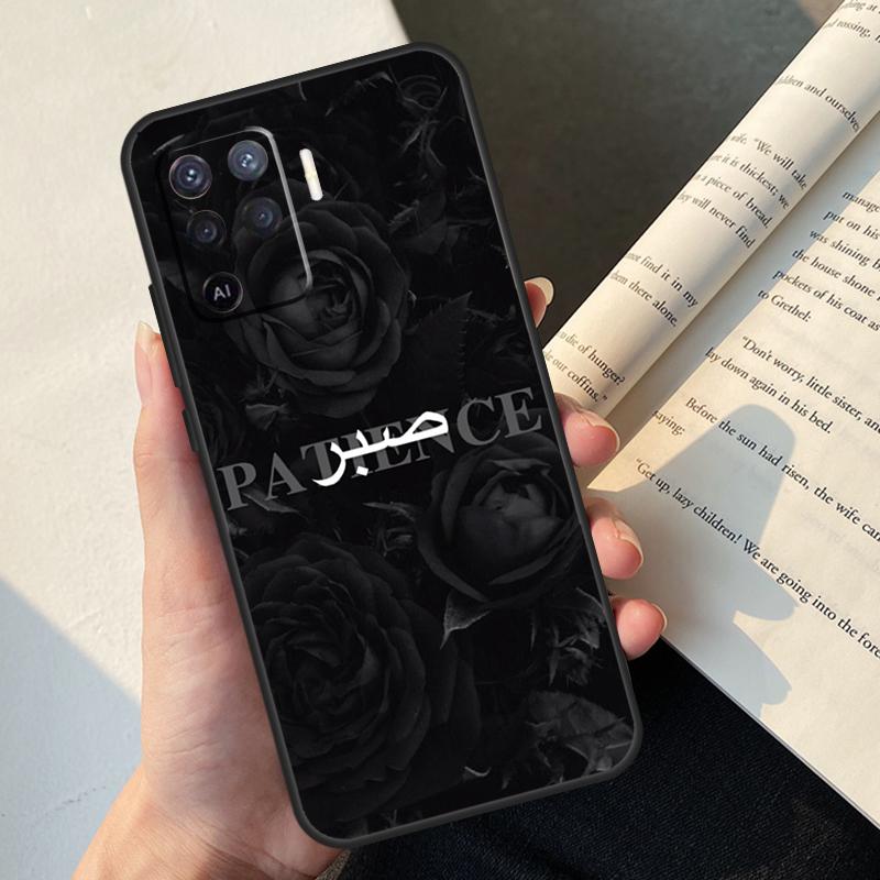 Sabr Patience Case For Oppo A58 A98 A78 A18 A38 A60 A80 A40 A77 A57 A17 A74 A54 A94 A96 A76 A16 A15 A5 Pro