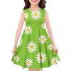 Children's Summer Sleeveless Casual Fashion Printed Round Neck Dress