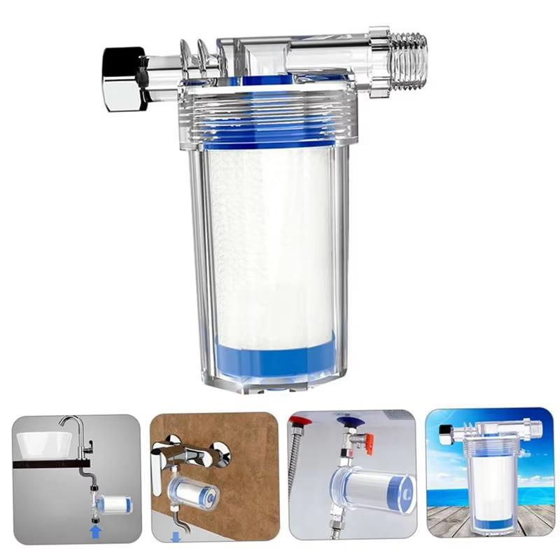 Universal Water Pipe Filter Pp Cotton Shower Bath Sprayer Strainer Faucet Water Heater Purification Kitchen Bathroom Fittings