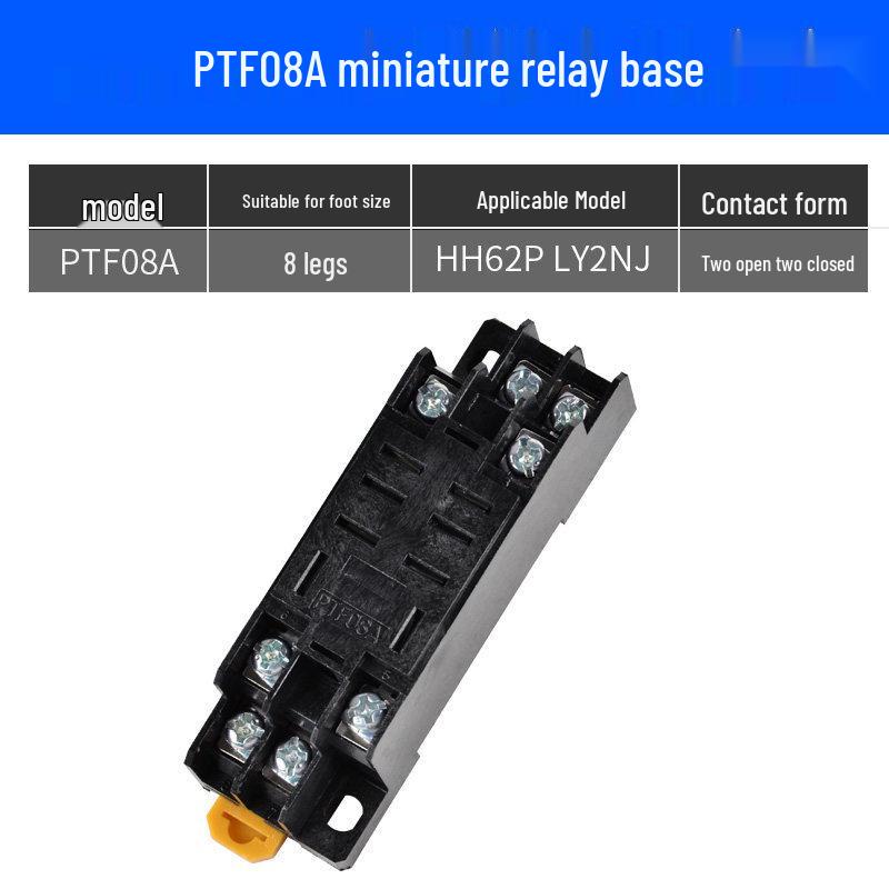 Series PYF08A/PTF11A Relay Socket: HH52P53P54P62P63P64P Base