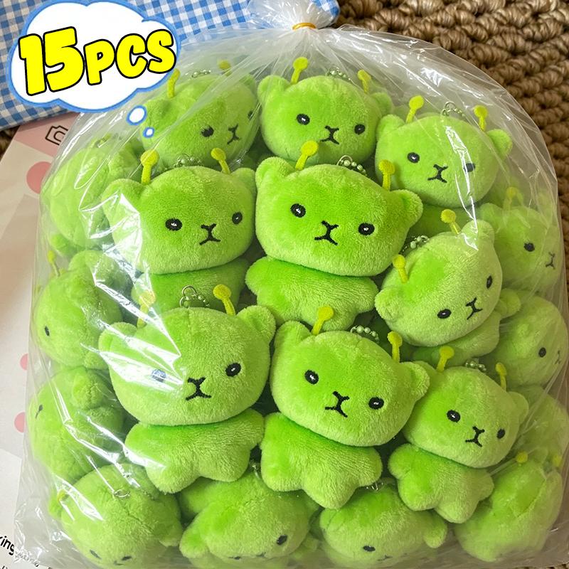 Schattige Buitenaardse Kat Pluche Hanger Super Zachte Pluche Poppen Sleutelhanger Kawaii Mini Speelgoed Rugzak Hanger Mooie Tas Decoratie Verjaardagscadeau