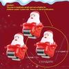 Stunning Santa Claus Climb Stairs Toy Track Slide Christmas Light Music Toy New Year Gift Boy And Girl Toy Home Decoration