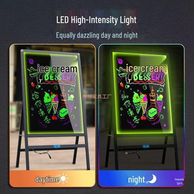 LED Flashing Street Stall Advertising Blackboard Display Sign